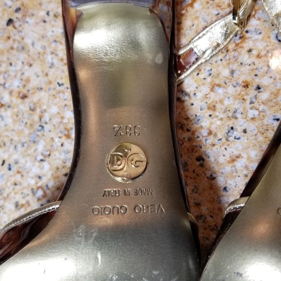 Dolce & Gabbana Tortoise Shoes Size 38.5  (8.5 US) - Picture 12 of 15